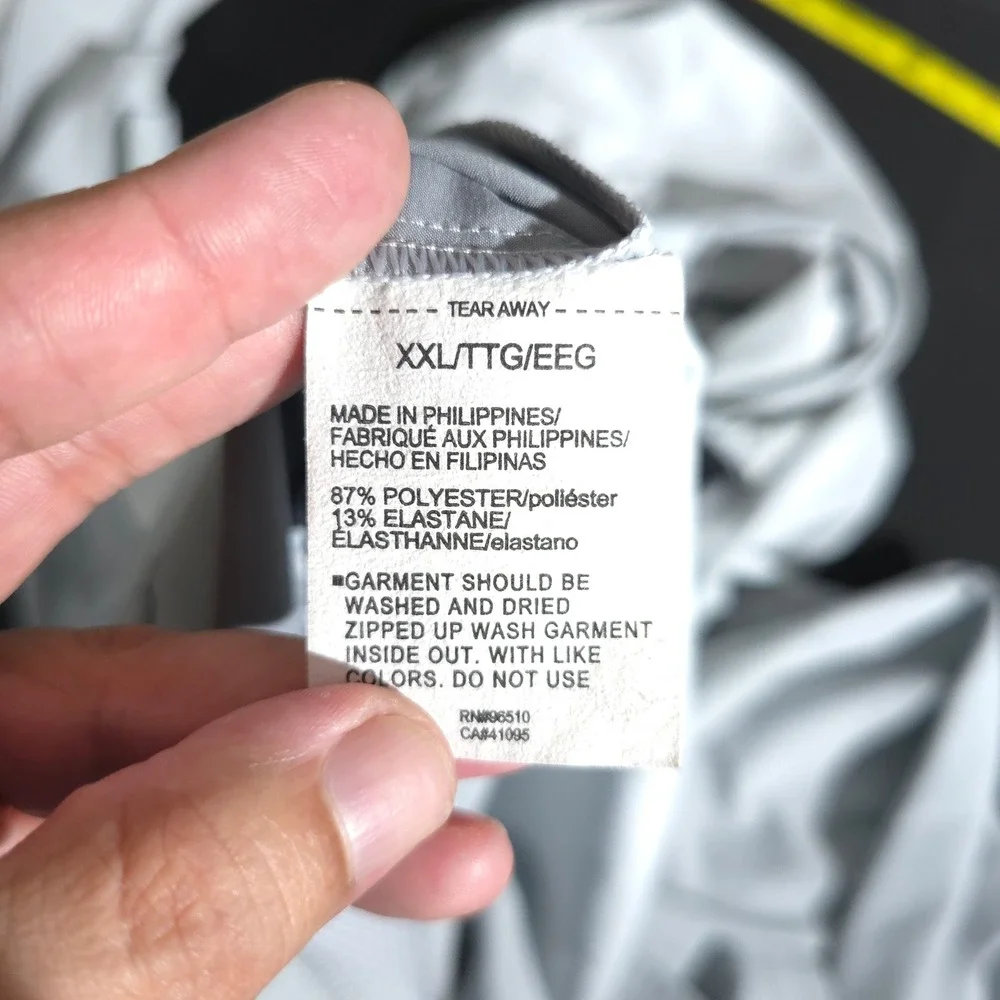 Under Armour Storm Windbreaker Mens XXL Gray Full Zip Hoodie Water Repellent UA‎